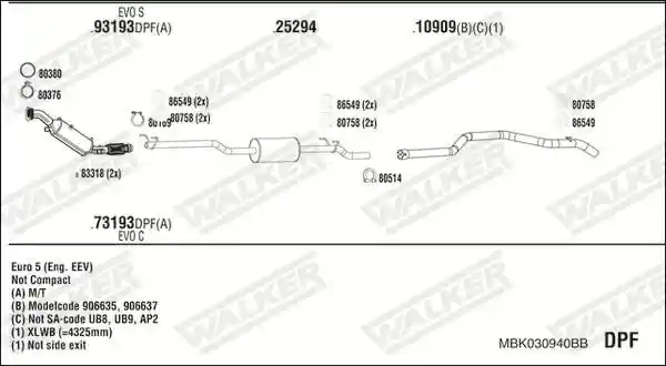 WALKER MBK030940BB