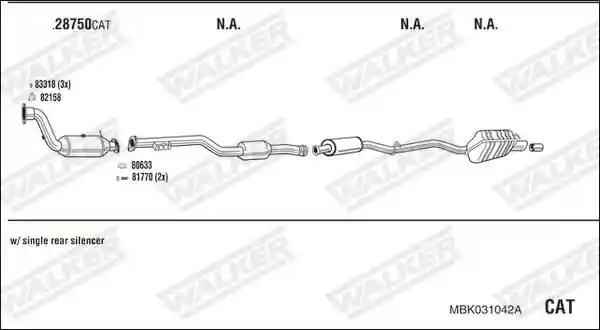 WALKER MBK031042A