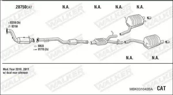 WALKER MBK031042BA