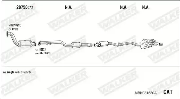 WALKER MBK031580A