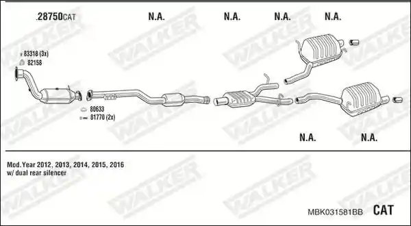WALKER MBK031581BB