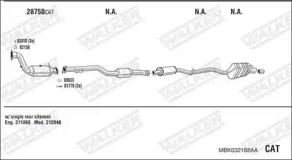 WALKER MBK032162AA