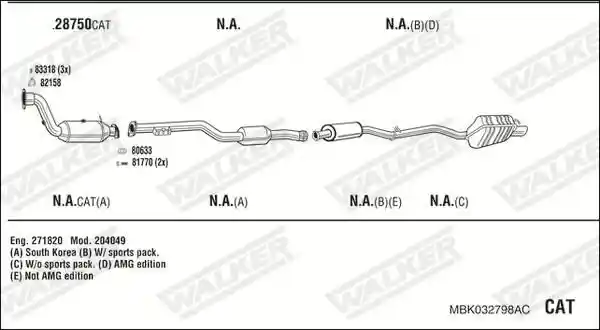 WALKER MBK032798AC