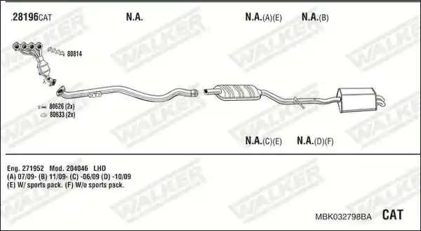 WALKER MBK032798BA