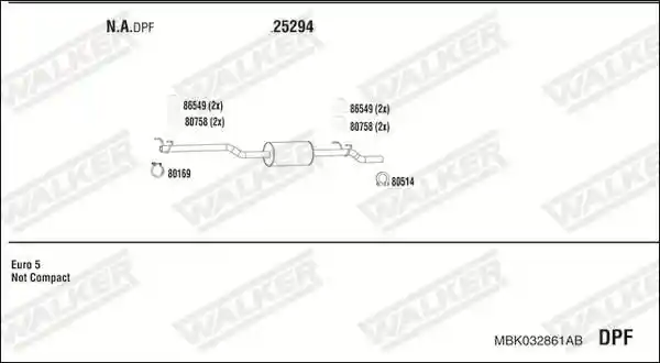 WALKER MBK032861AB