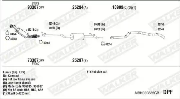 WALKER MBK032885CB