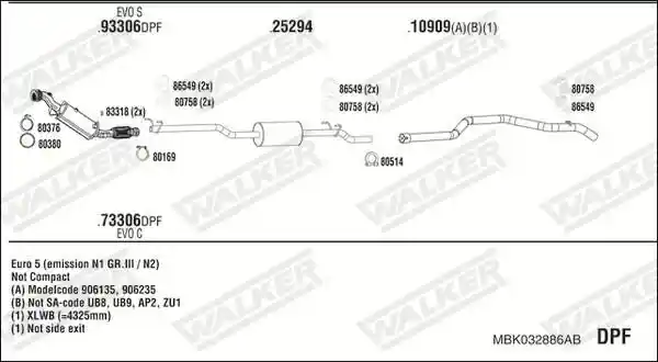 WALKER MBK032886AB