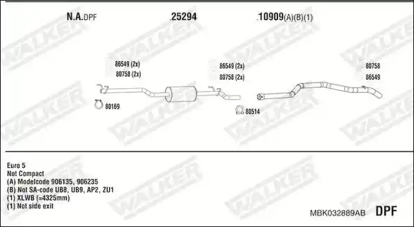 WALKER MBK032889AB