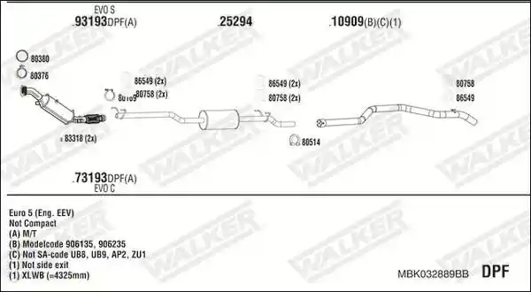 WALKER MBK032889BB
