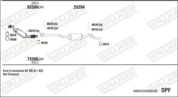 WALKER MBK032892AB