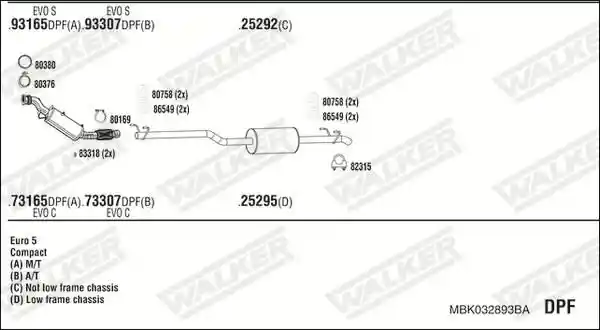 WALKER MBK032893BA