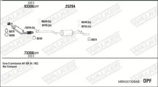WALKER MBK057309AB