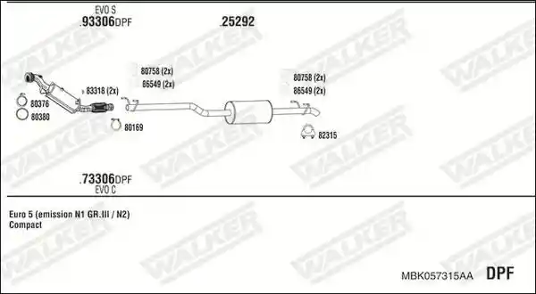 WALKER MBK057315AA