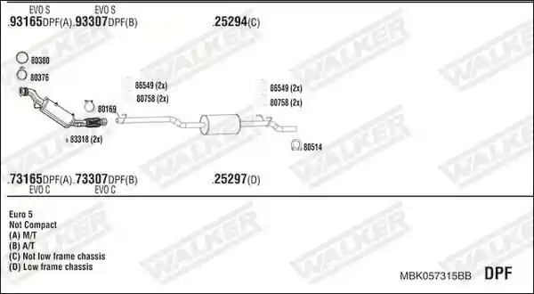 WALKER MBK057315BB