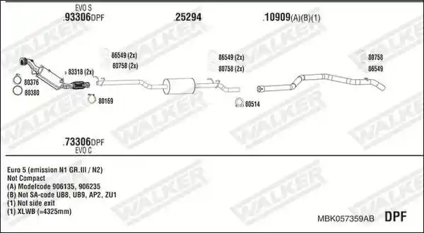 WALKER MBK057359AB