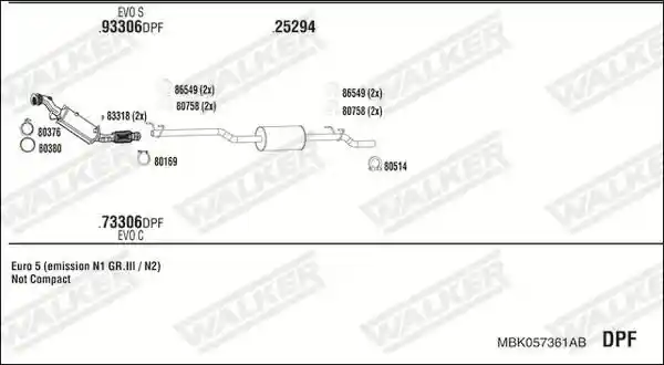 WALKER MBK057361AB