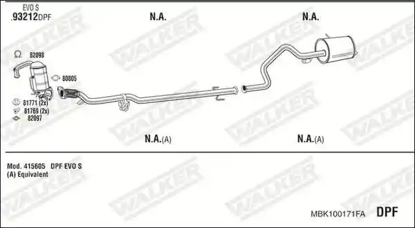 WALKER MBK100171FA