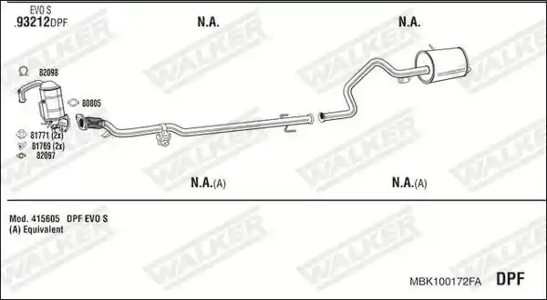 WALKER MBK100172FA