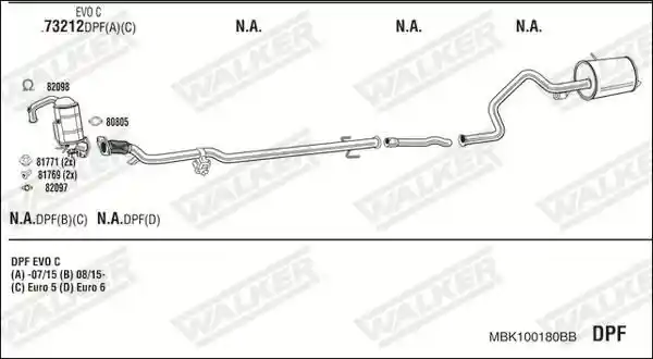 WALKER MBK100180BB
