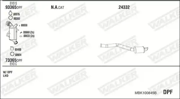 WALKER MBK100845B