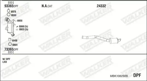 WALKER MBK106292B