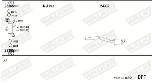 WALKER MBK108007A