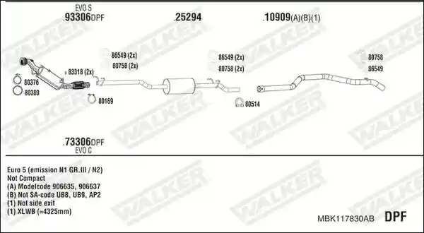 WALKER MBK117830AB