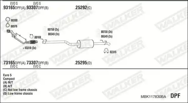 WALKER MBK117830BA