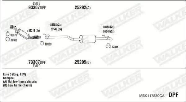 WALKER MBK117830CA