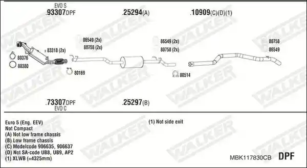 WALKER MBK117830CB