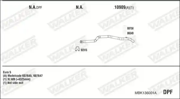 WALKER MBK136001A