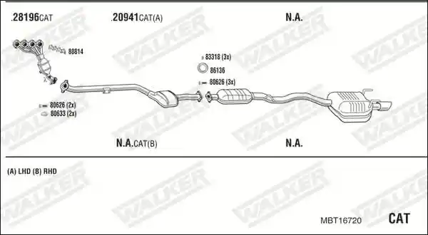 WALKER MBT16720