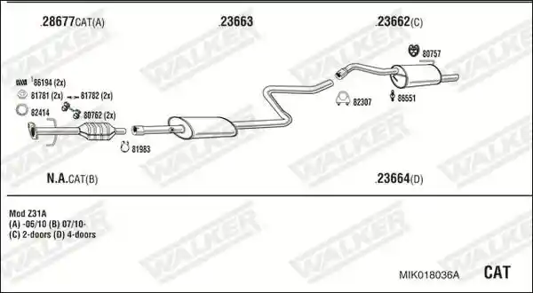WALKER MIK018036A