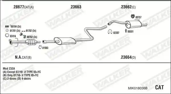 WALKER MIK018036B