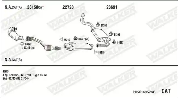 WALKER NIK016952AB