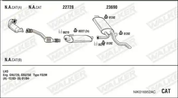 WALKER NIK016952AC