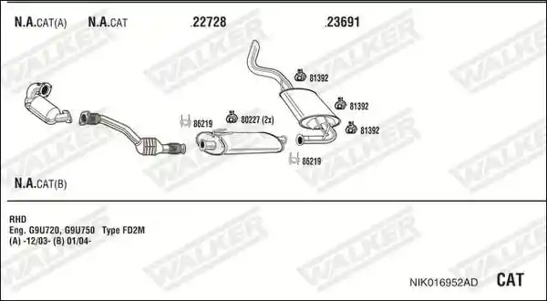 WALKER NIK016952AD