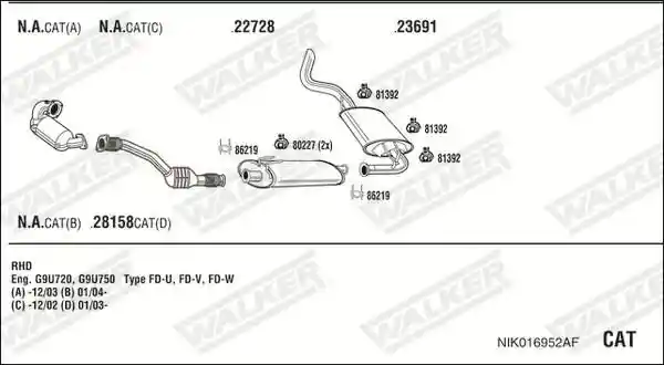 WALKER NIK016952AF