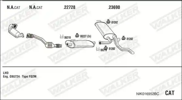 WALKER NIK016952BC