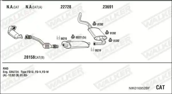 WALKER NIK016952BF