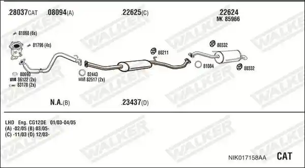 WALKER NIK017158AA