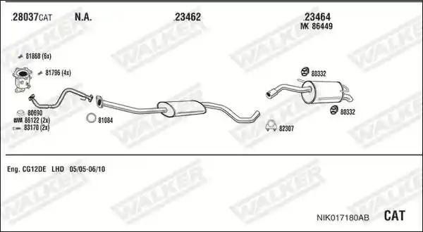 WALKER NIK017180AB