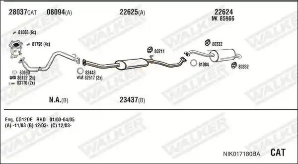 WALKER NIK017180BA
