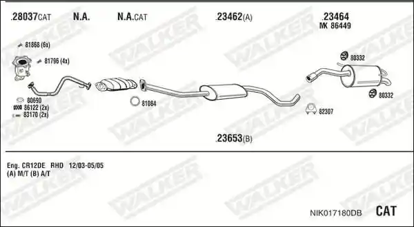 WALKER NIK017180DB