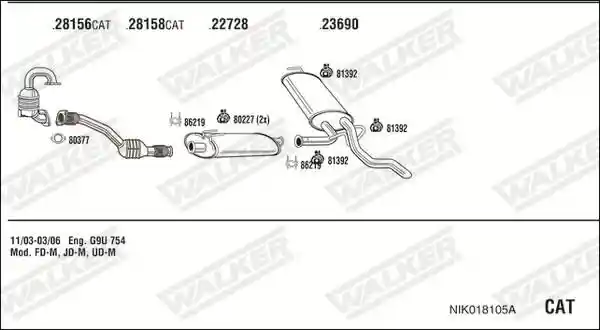 WALKER NIK018105A