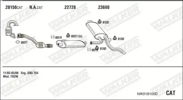 WALKER NIK018105D