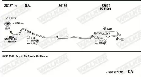 WALKER NIK019174AB