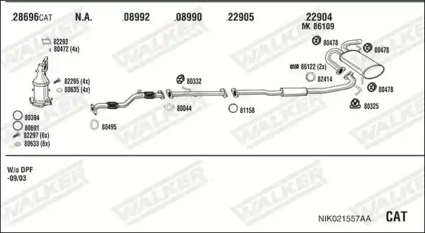 WALKER NIK021557AA