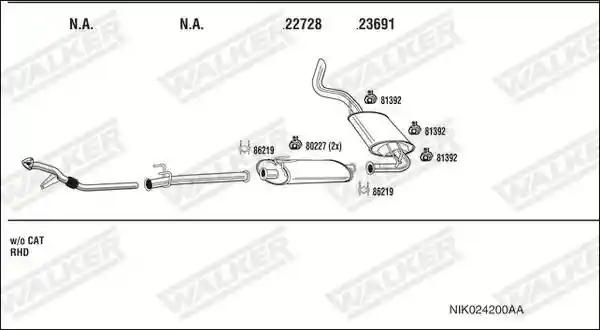 WALKER NIK024200AA