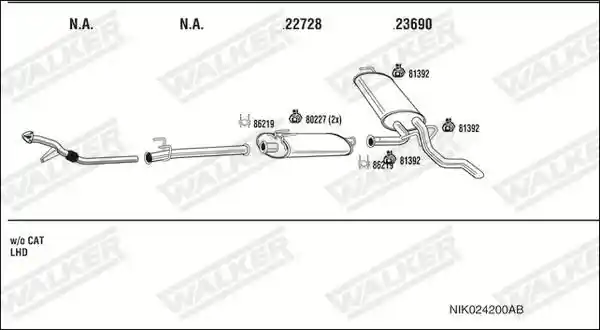 WALKER NIK024200AB